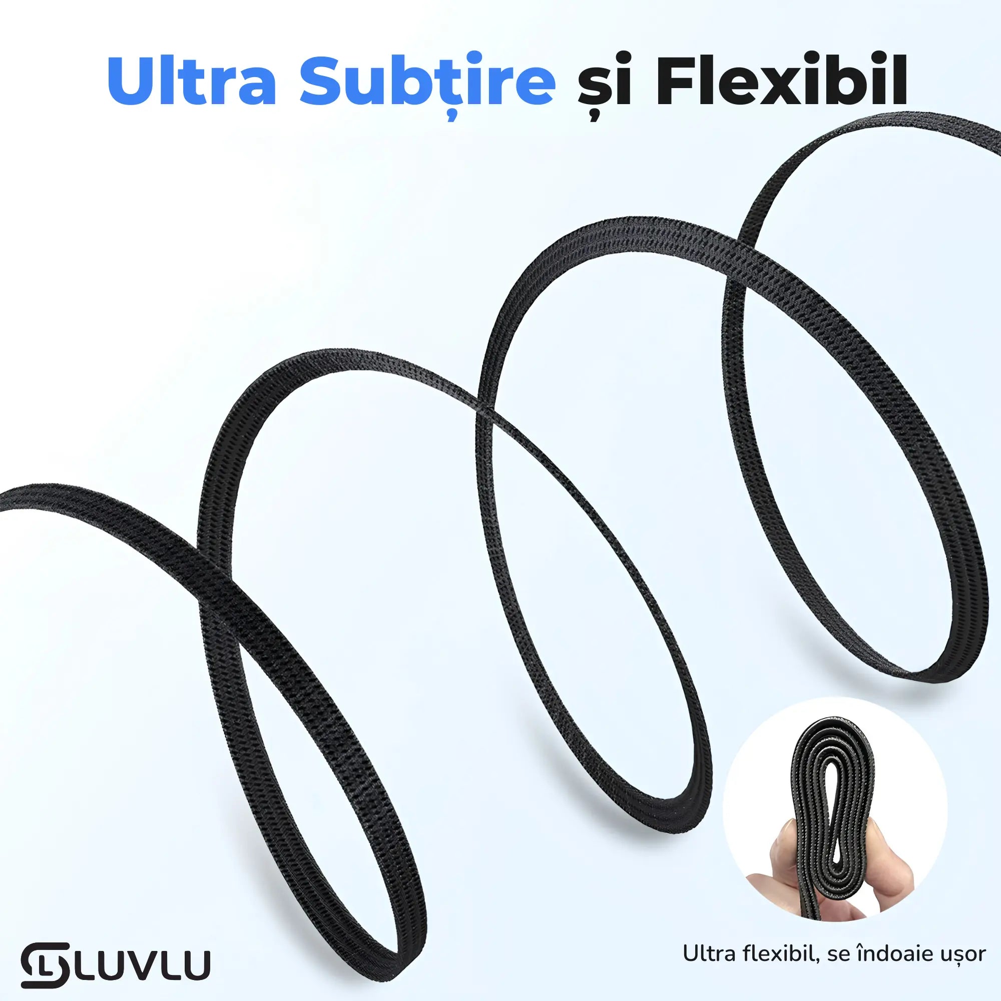 cablu usb4 plat subtire si flexibil