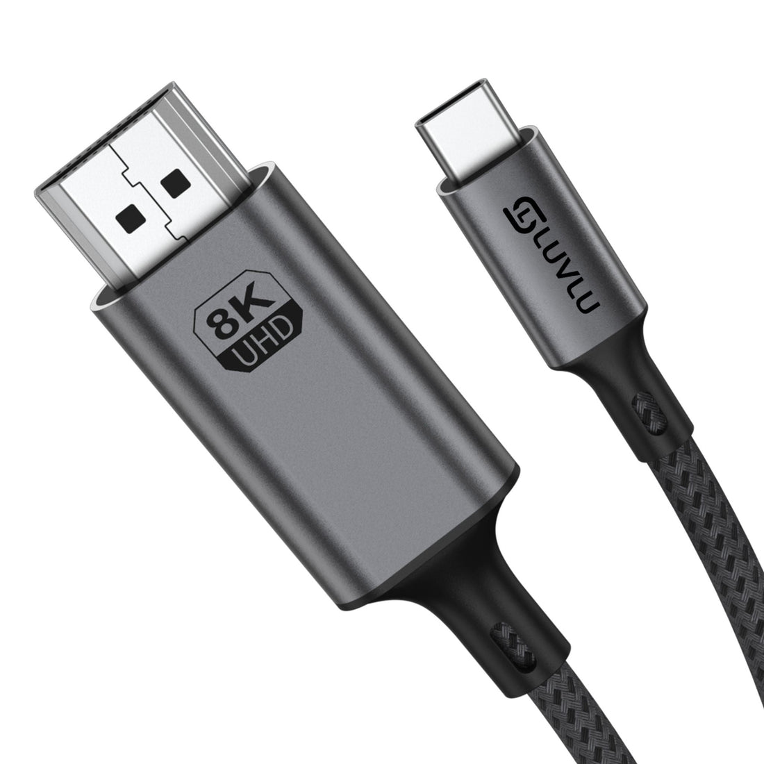 Cablu USB-C la HDMI 8K@60Hz, Thunderbolt 4, 1.8m - LUVLU® - Cablu usb-c la hdmi 8K - LUVLU®