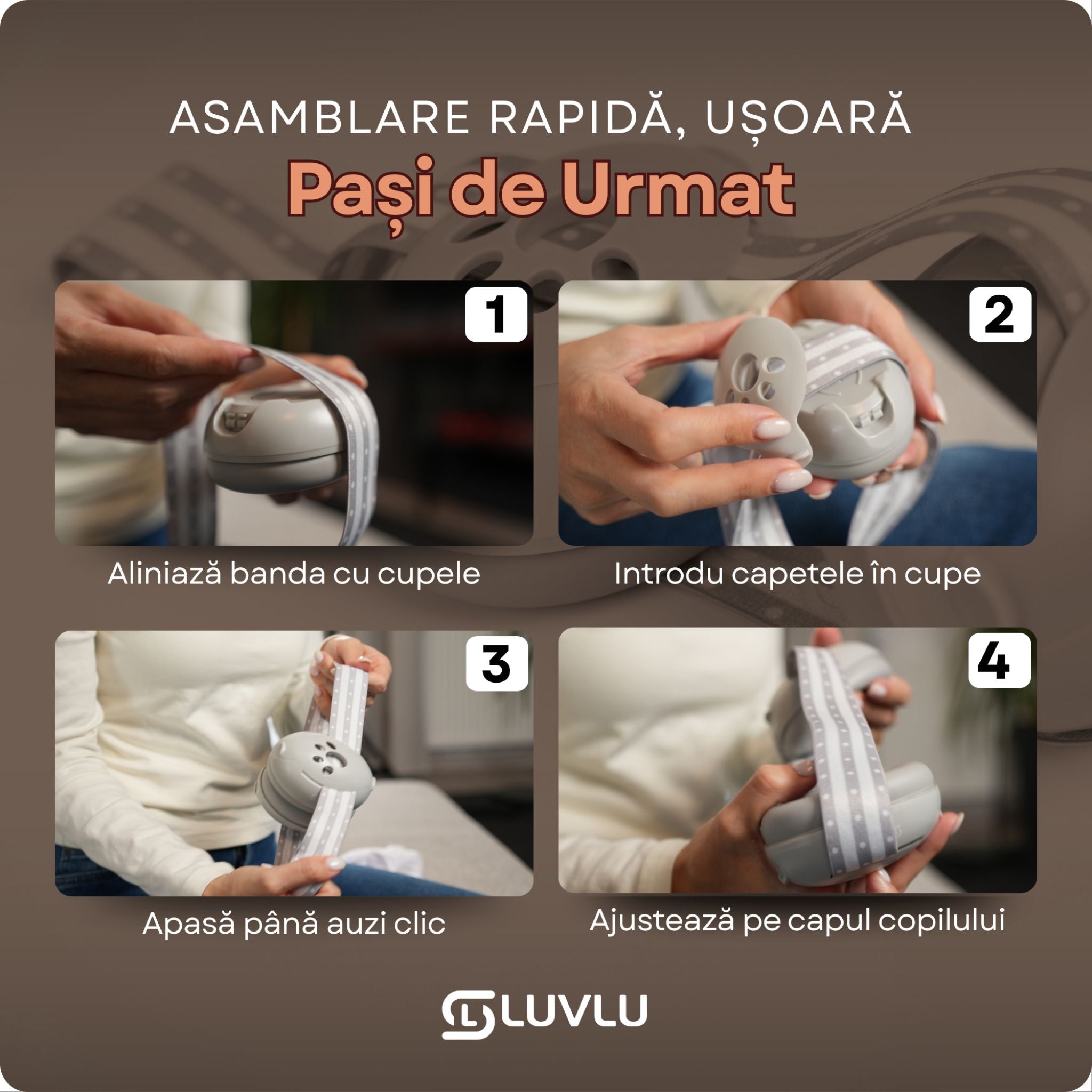 Căști Antifonice pentru Bebeluși și Copii 0-36 Luni - LUVLU® - Casti antifonice 0-3 ani - LUVLU®
