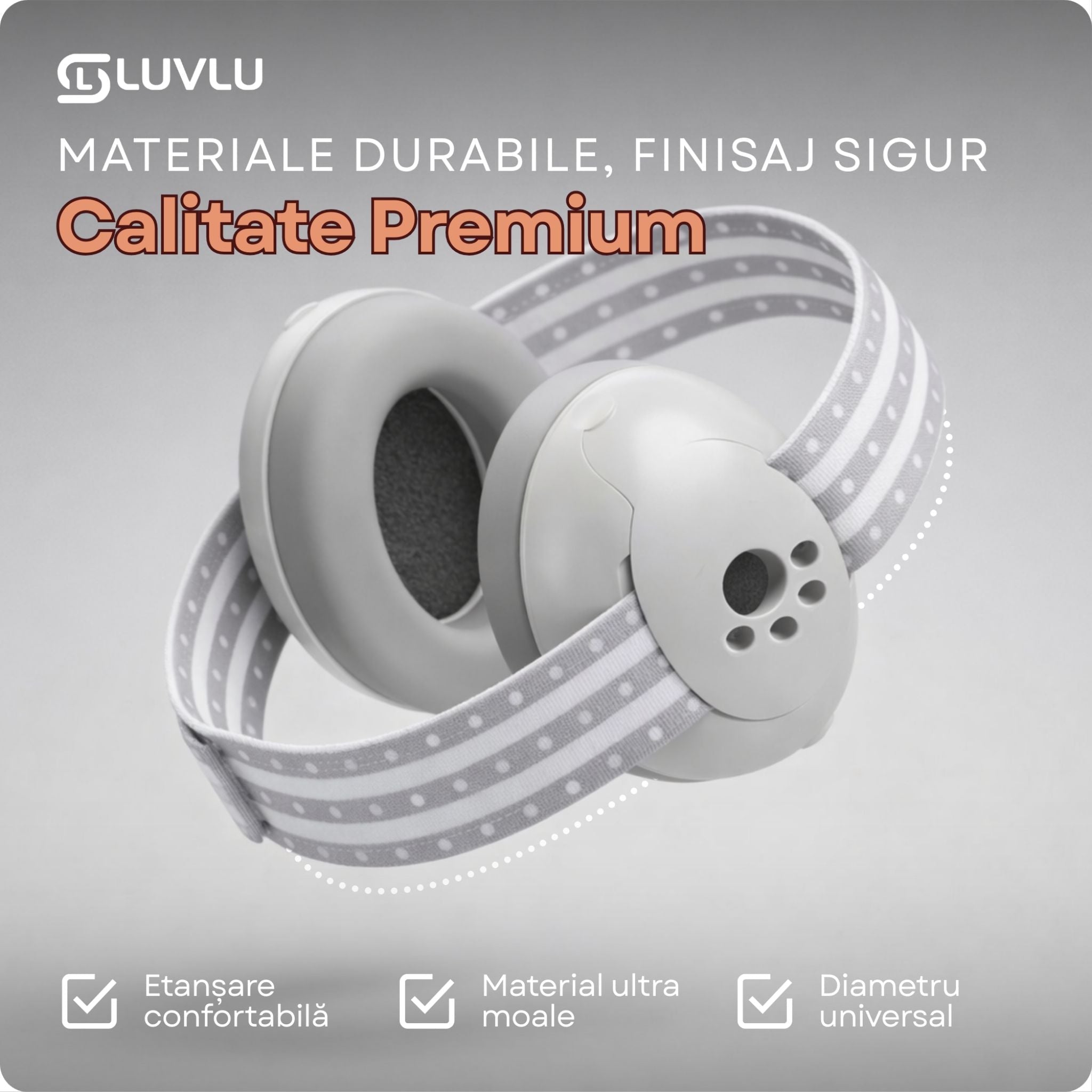Căști Antifonice pentru Bebeluși și Copii 0-36 Luni - LUVLU® - Casti antifonice 0-3 ani - LUVLU®