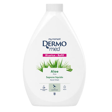 DermoMed Aloe rezervă săpun lichid pentru mâini cu acid hialuronic, 1000 ml