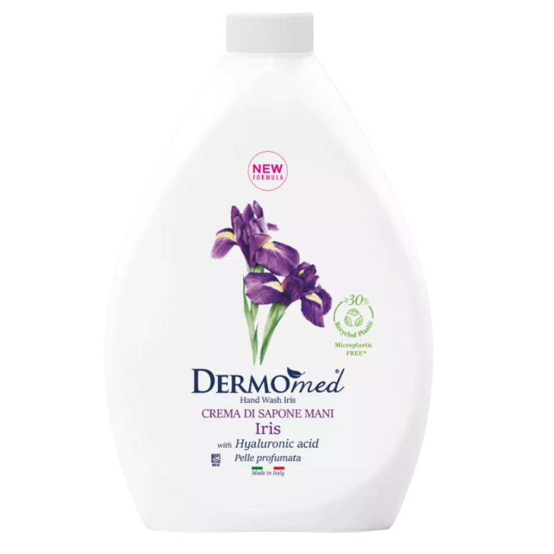 DermoMed Iris cremă de săpun pentru mâini cu acid hialuronic, rezervă 1000 ml