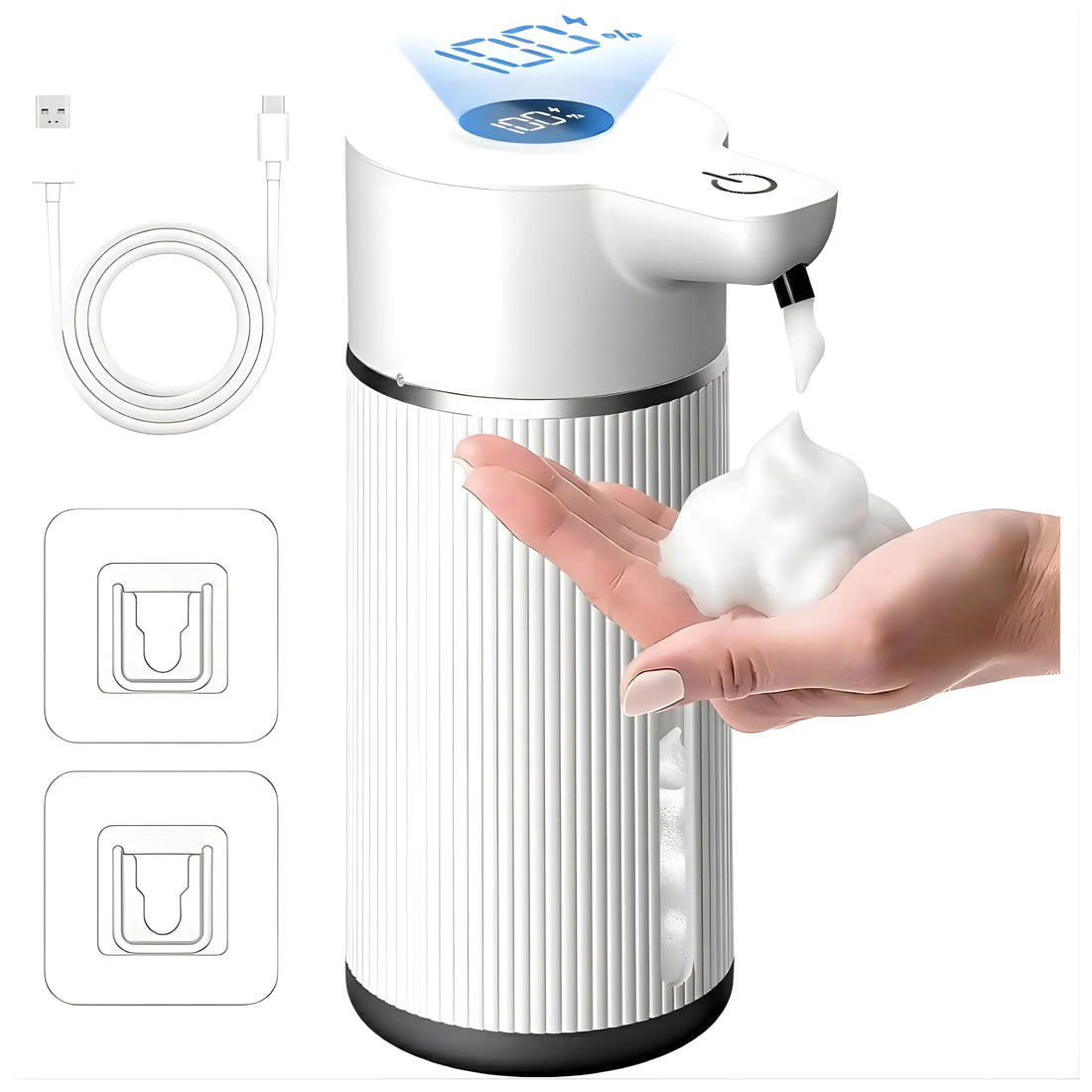 Dozator automat săpun cu senzor touchless LUVLU alb