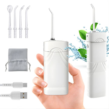 Mini Irigator Bucal Ultra Portabil, 5 Trepte de Presiune - LUVLU® - Mini Irigator Bucal - LUVLU®