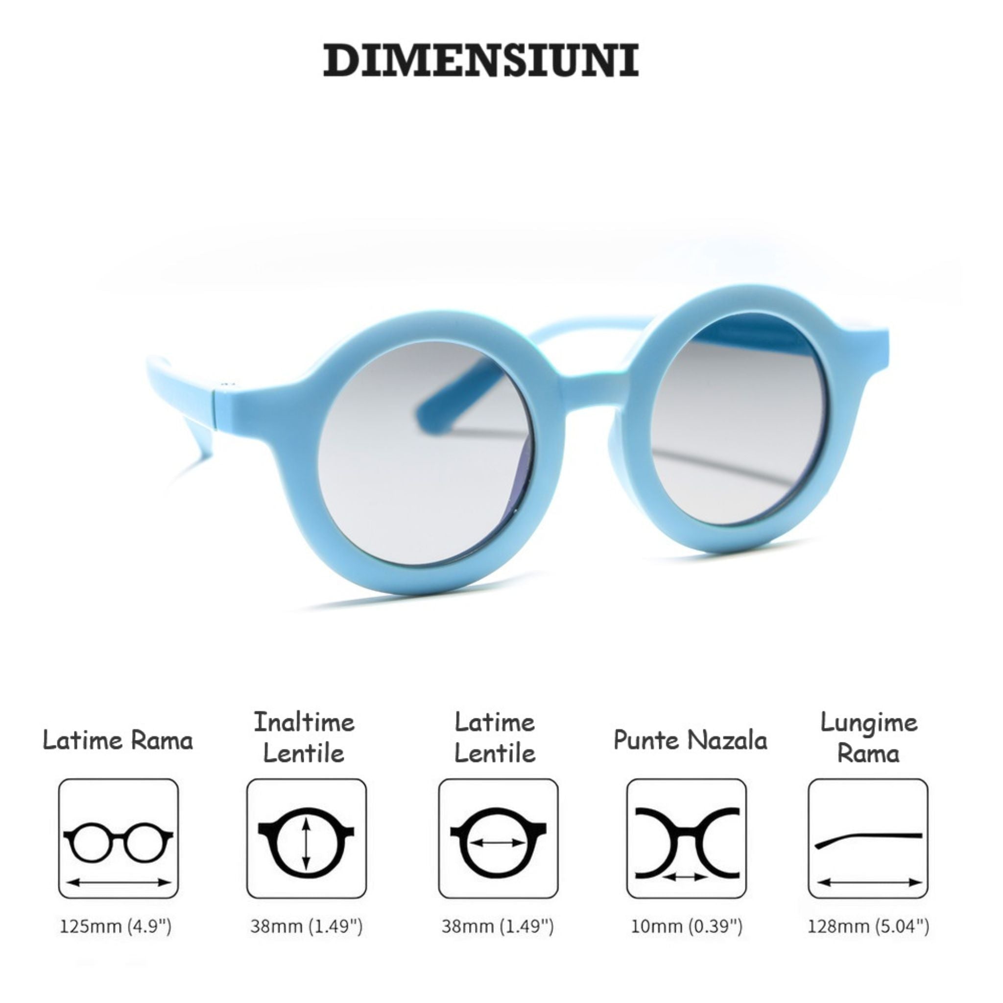 Ochelari de Soare Polarizați pentru Copii, UV 400, Rame Flexibile - LUVLU® - Ochelari Soare - LUVLU®