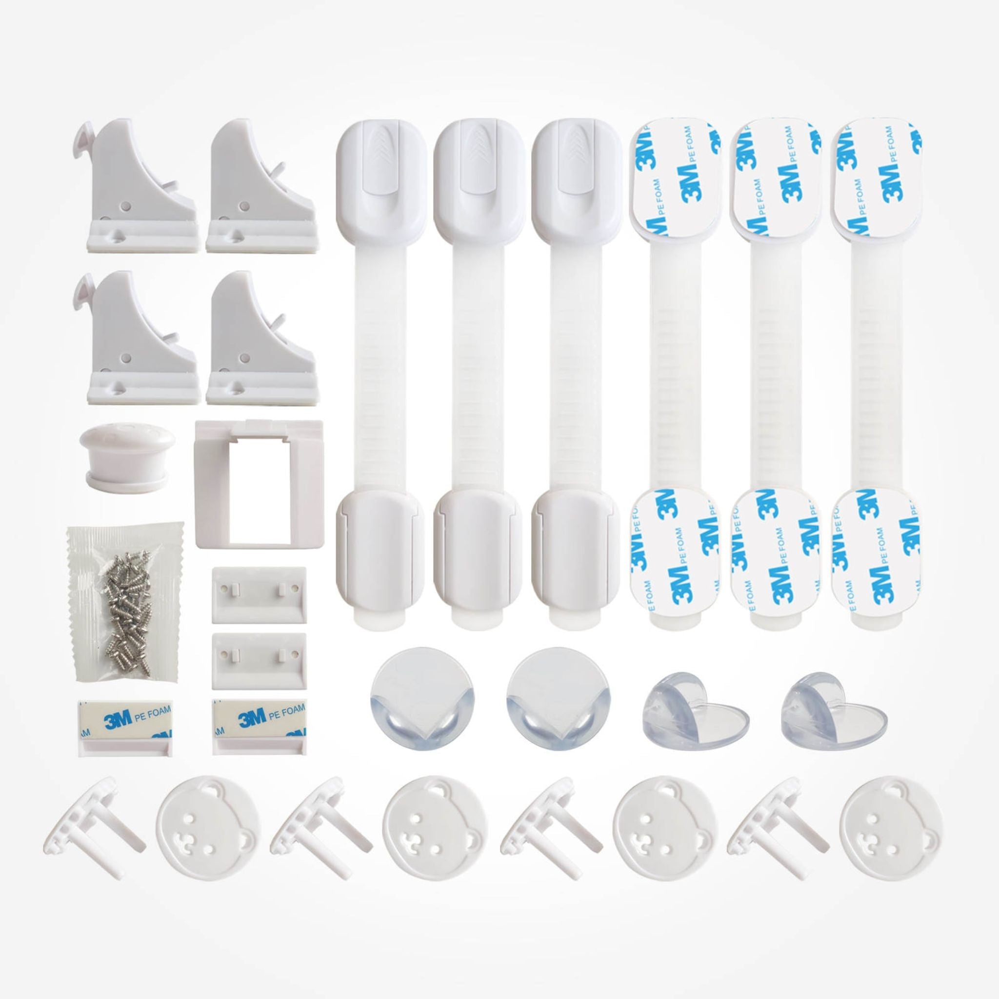 Set Siguranță Copii 22 Piese LUVLU®, Protecție Mobilier, Prize, Sertare, Sistem Magnetic - Set siguranta copii - LUVLU®