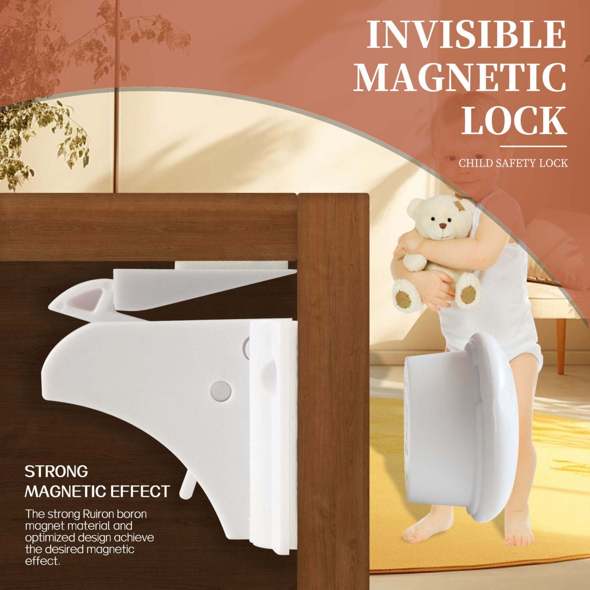Set Siguranță Copii 22 Piese LUVLU®, Protecție Mobilier, Prize, Sertare, Sistem Magnetic - Set siguranta copii - LUVLU®